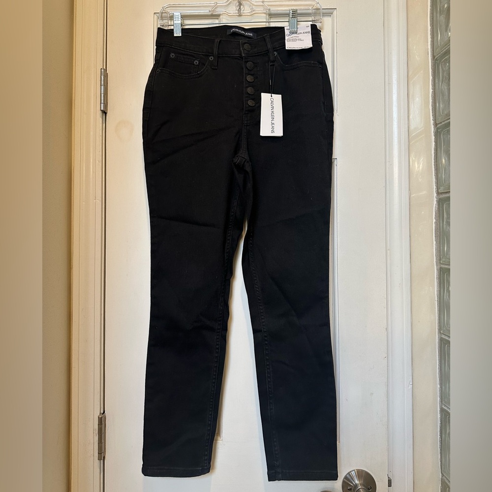 NWT Calvin Klein Women's High Rise Black Jeans